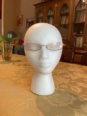 Rare Authentic Half-Rim Chanel 2044-T Violet c-210 Glasses Frames Italy 53 mm